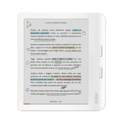 Attēls no Rakuten Kobo Libra Colour e-book reader Touchscreen 32 GB Wi-Fi White