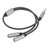 Изображение RoGer SP35Y Audio adapter / Splitter 2x 3.5mm stereo + microphone / 4 pin