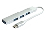 Изображение RoGer USB-C HUB 3xUSB2.0 / 1xUSB3.0 5Gbps / silver
