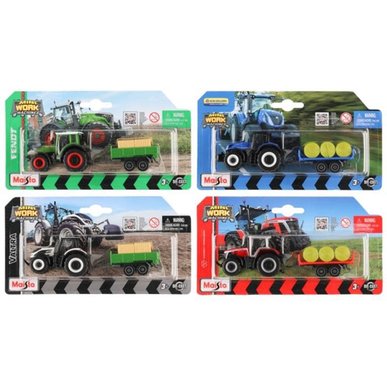 Picture of Rot. Traktors Maisto Mini ar treileri