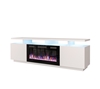 Picture of RTV EVA cabinet with electric fireplace 180x40x52 cm white/gloss white