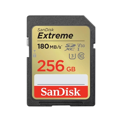 Picture of SanDisk Extreme 256 GB SDXC UHS-I Class 10