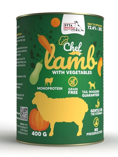 Picture of SYTA MICHA Chef Lamb with vegetables - wet dog food - 400g