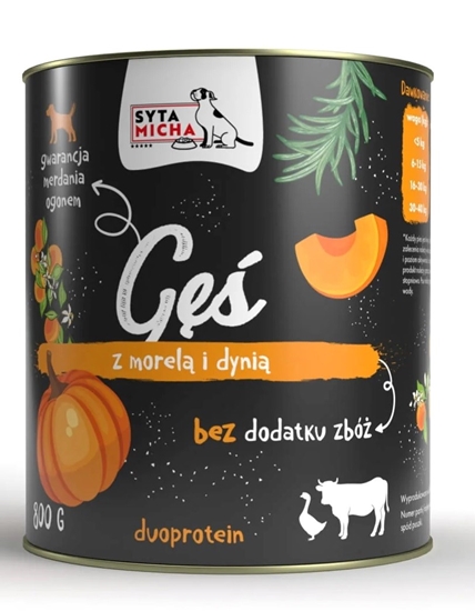 Picture of SYTA MICHA Goose with apricots and pumpkin - wet dog food - 800g