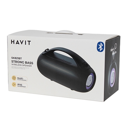 Attēls no Skanda portatīvā Havit BT, AUX, microSD, USB 12h mitrumdroša