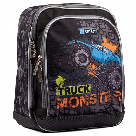 Изображение Skolas mugursoma SMART H-55 "Monster Truck", melna