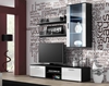 Picture of SOHO 5 set (RTV180 cabinet + Wall unit + shelves) Black/White gloss
