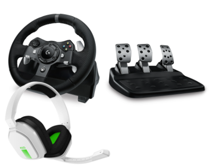 Attēls no Spēļu stūre Logitech G920 Racing Wheel + Astro A10 komplekts