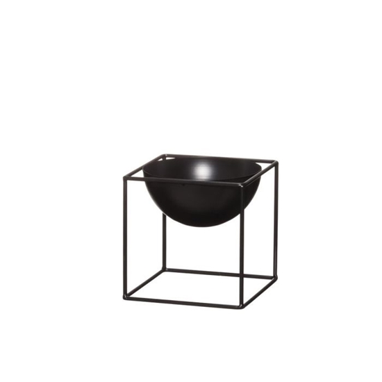 Picture of Statīvs puķu 4Living metāla bļoda, melns 13cm