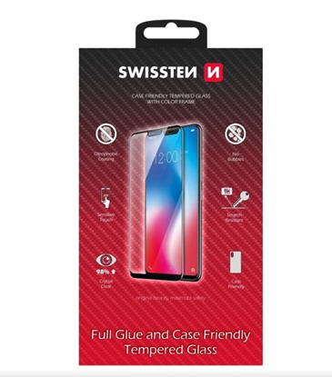 Изображение Swissten Full Face Tempered Glass Samsung Galaxy S24 Ultra Black