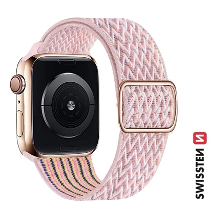 Attēls no Swissten Nylon Band with Buckle for Apple Watch 42 / 44 / 45 / 49 mm