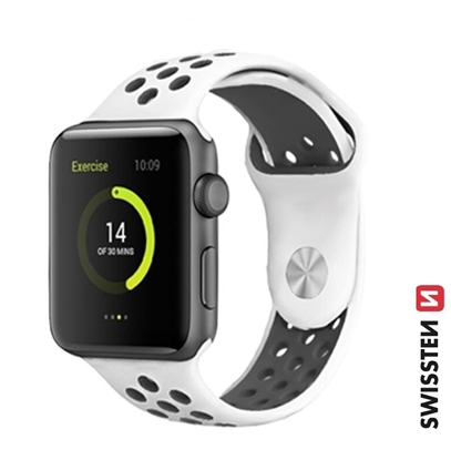 Attēls no Swissten Sport Silicone Band for Apple Watch 38 / 40 mm