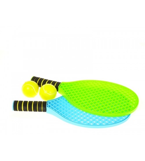 Picture of Tenisa komplekts plastm.raketes ar 2 mīkstām bumbiņām 40 cm 561434