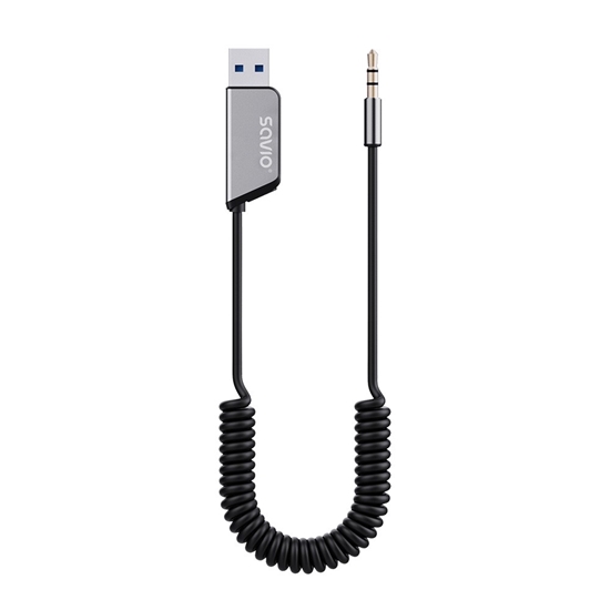 Picture of Adapter transmiter AUX z bluetooth 5.3, funkcja zestawu głośnomówiącego, TR-16