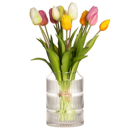 Attēls no Vāze 4Living Iris stikla, caurspīdīga 13x18.5cm