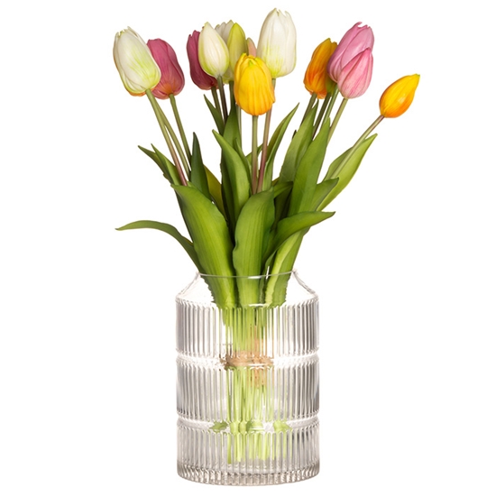 Picture of Vāze 4Living Iris stikla, caurspīdīga 13x18.5cm