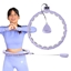 Picture of Vingrošanas aplis HHM14 HULA HOOP VIOLET MAGNETIC WITH WEIGHT + COUNTER HMS