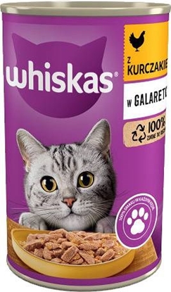Picture of WHISKAS with chicken in jelly - wet cat food - 400g