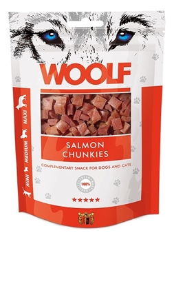 Picture of WOOLF Salmon Chunkies - dog and cat treat - 100 g