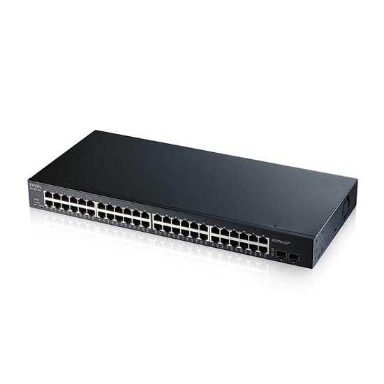 Picture of Zyxel GS1900-48-EU0102F network switch L2 Gigabit Ethernet (10/100/1000) Black