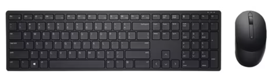 Picture of Dell KM5221W tastatūra Pele iekļauta Birojs RF Bezvadu QWERTY US International Melns