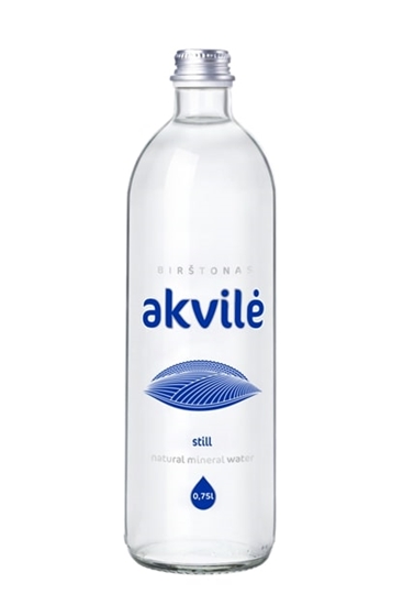 Picture of Dzeramais ūdens AKVILE, negaz., stiklā, 0,75l(DEP)