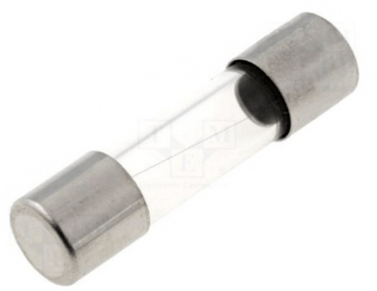 Picture of Fuse: fuse; time-lag; 1A; 250VAC; cylindrical,glass; 5x20mm; brass