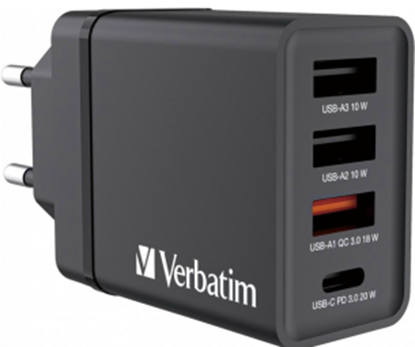 Picture of Lādētājs Verbatim Wall Charger 30W Black