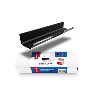 Picture of Magnētiskās tāfeles marķieru turētājs MEMOBE, melns