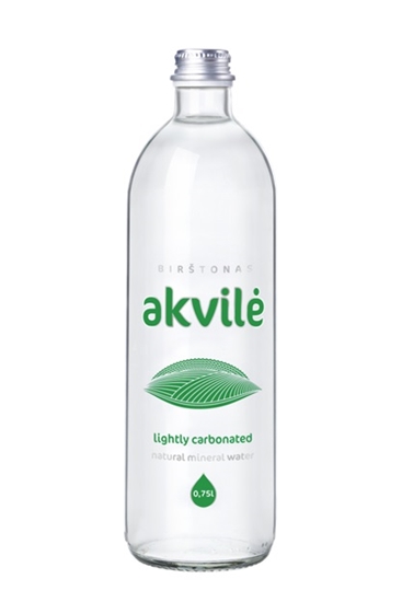 Изображение Minerālūdens AKVILE, viegli gāzēts, stiklā, 0,75l (DEP)