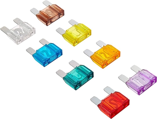 Изображение MINI Car Fuses, set of 10 pcs. (5A,7,5A,10A,15A,20A,25A,30A)