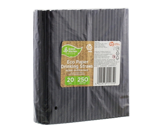 Picture of Papīra salmiņi GODAN, melni, 6 x 19,7 cm, 0.3kg, 250gab