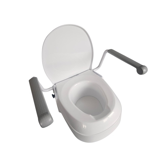 Picture of Raising toilet seat with handrails