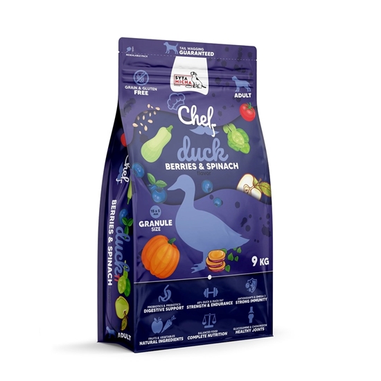 Picture of SYTA MICHA Chef Duck, berries and spinach - dry dog food - 9kg