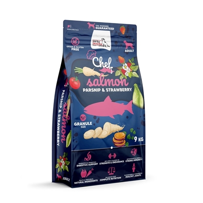 Attēls no SYTA MICHA Chef Salmon, parsnip and strawberry - dry dog food - 9kg