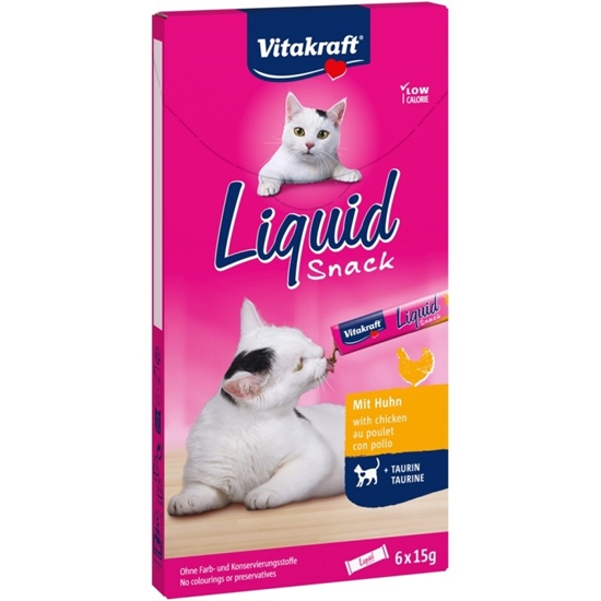 Picture of VITAKRAFT Liquid Snack Chicken - cat treats - 6 x 15g