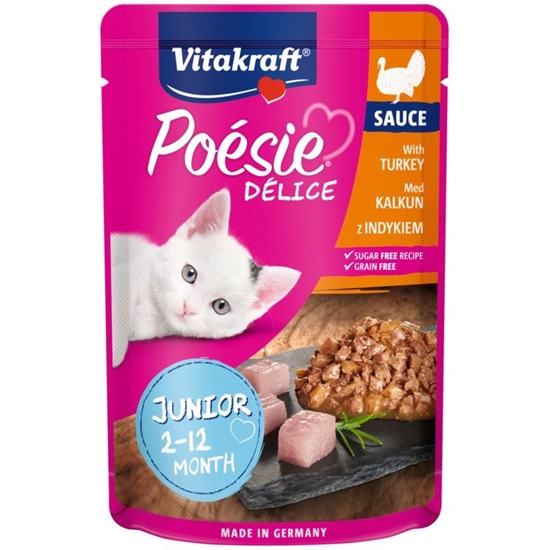 Picture of VITAKRAFT POESIE DELICE JUNIOR turkey - wet cat food - 85 g