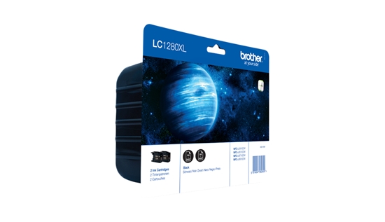 Picture of Brother LC1280XLBKBP2 ink cartridge 2 pc(s) Original Black