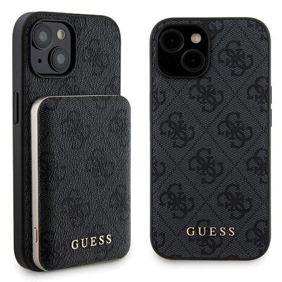 Picture of Guess GUBPM5P15S4GEMGK Rear Cover + Powerbank for Apple iPhone 15