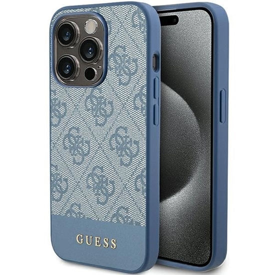 Picture of Guess GUHCP15LG4GLBL Rear Cover for Apple iPhone 15 Pro