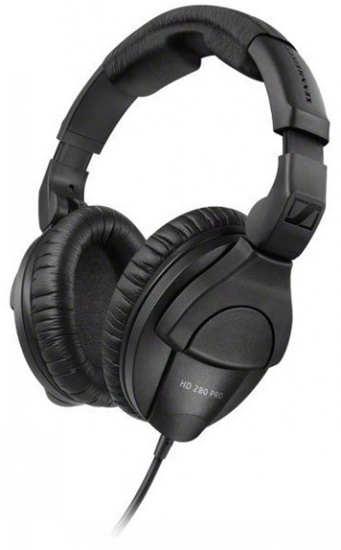 Picture of SENNHEISER HD 280 PRO, DYNAMIC HI-FI STEREO HEADPHONES, 64 ?, CLOSED, ADJUSTABLE HEADBAND, COILED CABLE 3M, JACK 3.5MM, BLACK