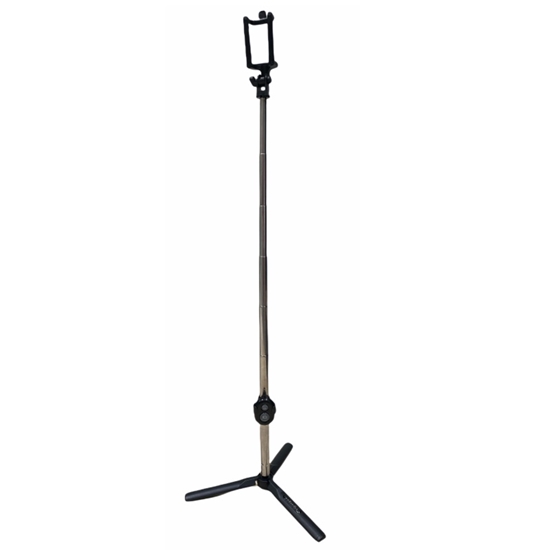 Picture of CP K060T 2in1 Selfie Stick & Video WEB Call Table Tripod with Wireless Shutter Button expand to 60c Black