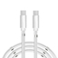 Изображение CP CP USB-C to USB-C PD 60W 3A Super Fast Charge iPhone 15 1m Cable with magnetic organiser clips White