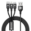Picture of Evelatus - Evelatus Data cable 3in1 (Ligtning, Type-C, Micro USB ) LTM01 Black