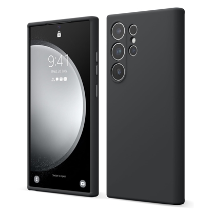 Attēls no Evelatus Premium Magsafe Mīksta pieskāriena silikona maks - vāciņš Samsung S24 Ultra (S928B) Melna