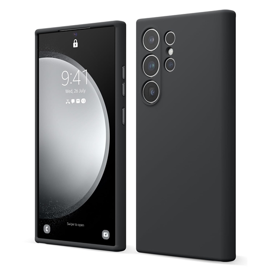 Picture of Evelatus Premium Magsafe Mīksta pieskāriena silikona maks - vāciņš Samsung S24 Ultra (S928B) Melna