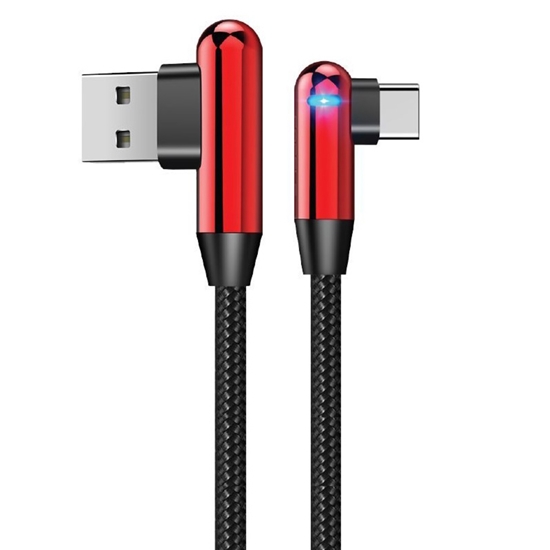 Изображение Evelatus - Type-C Data Cable TPC05 L-Shape Red