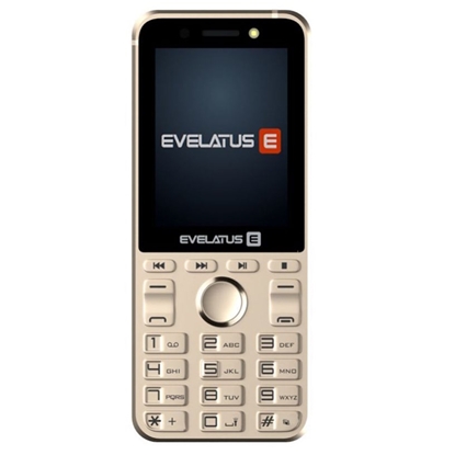 Picture of Evelatus Tron Plāns Pogu Telefons ar Divām Sim kartēm Radio Lukturi Kameru & Ietilpīgu akumulātoru Zelta