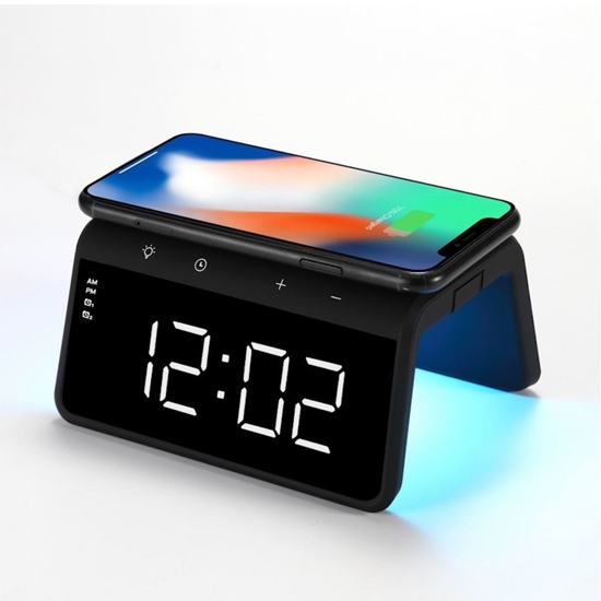 Picture of Evelatus Evelatus Wireless Charging Clock WCC01BK Black