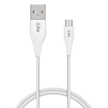 Attēls no iLike - iLike Charging Cable for MicroUSB ICM01 White